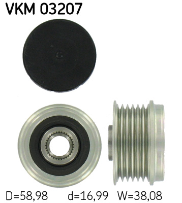 Sistem roata libera, generator VKM 03207 SKF